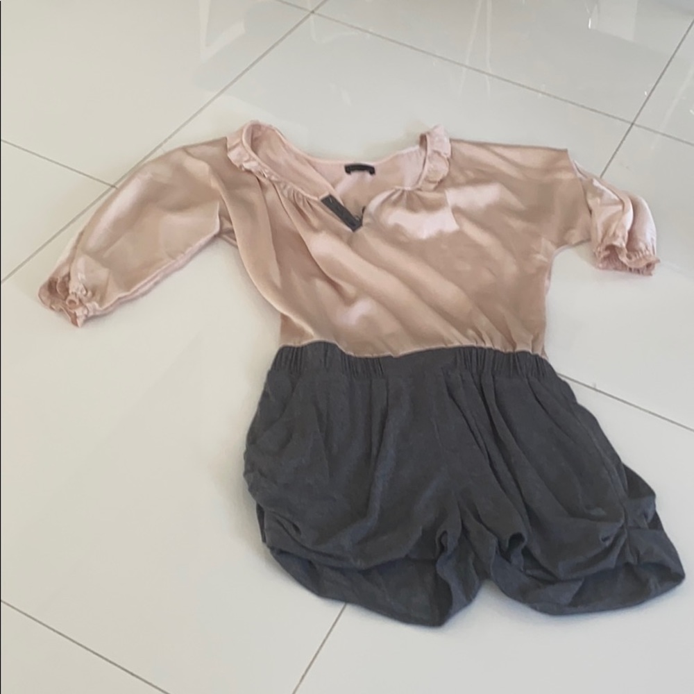 Romper light pink and grey